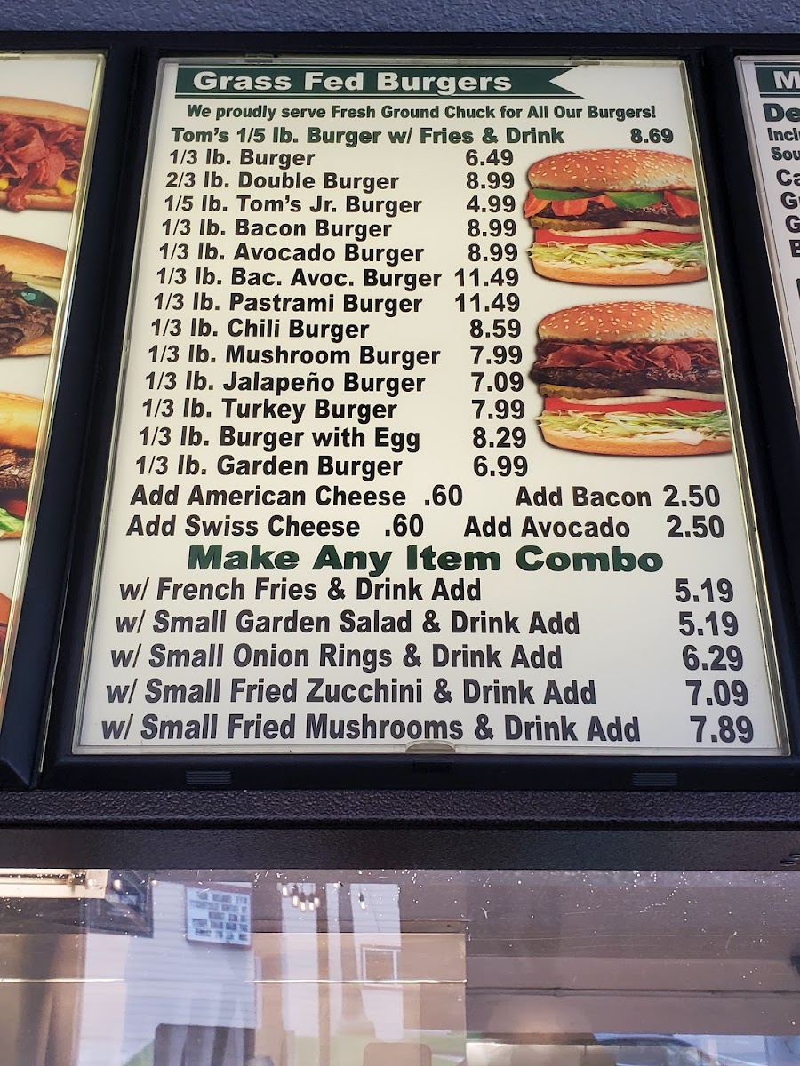 Tom's Place Menu - Image 2